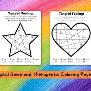 Kids Coloring Feelings Worksheet, Therapy Tool, Kids Counselling Coloring, Homeschool Teaching Emotions, School Counselling Printable
