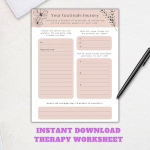 Gratitude therapy worksheet, Self-Compassion, Strengths therapy, Motivational Interviewing, Therapy Tools, Social Work Tools, CBT, ACT, MI
