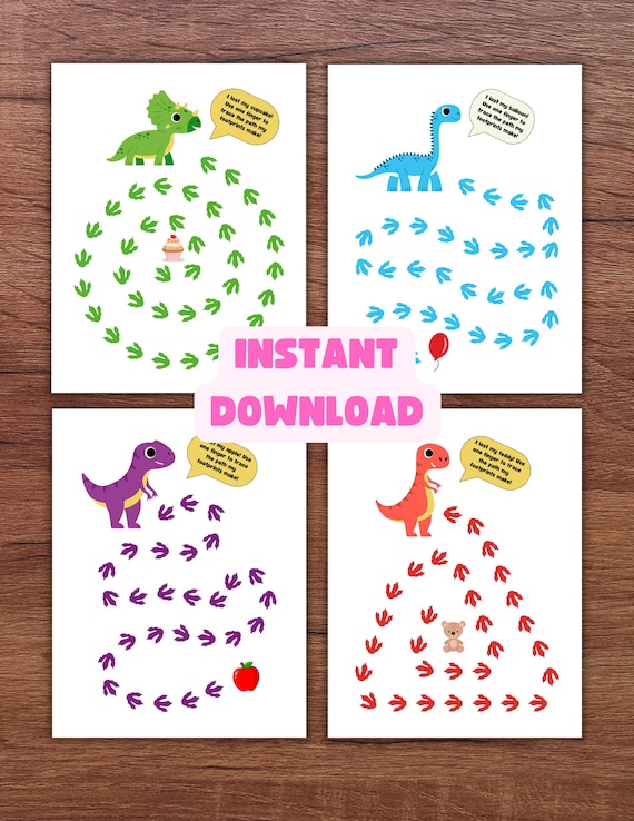 Toddler Finger Tracing Activity Pages Instant Download - Etsy