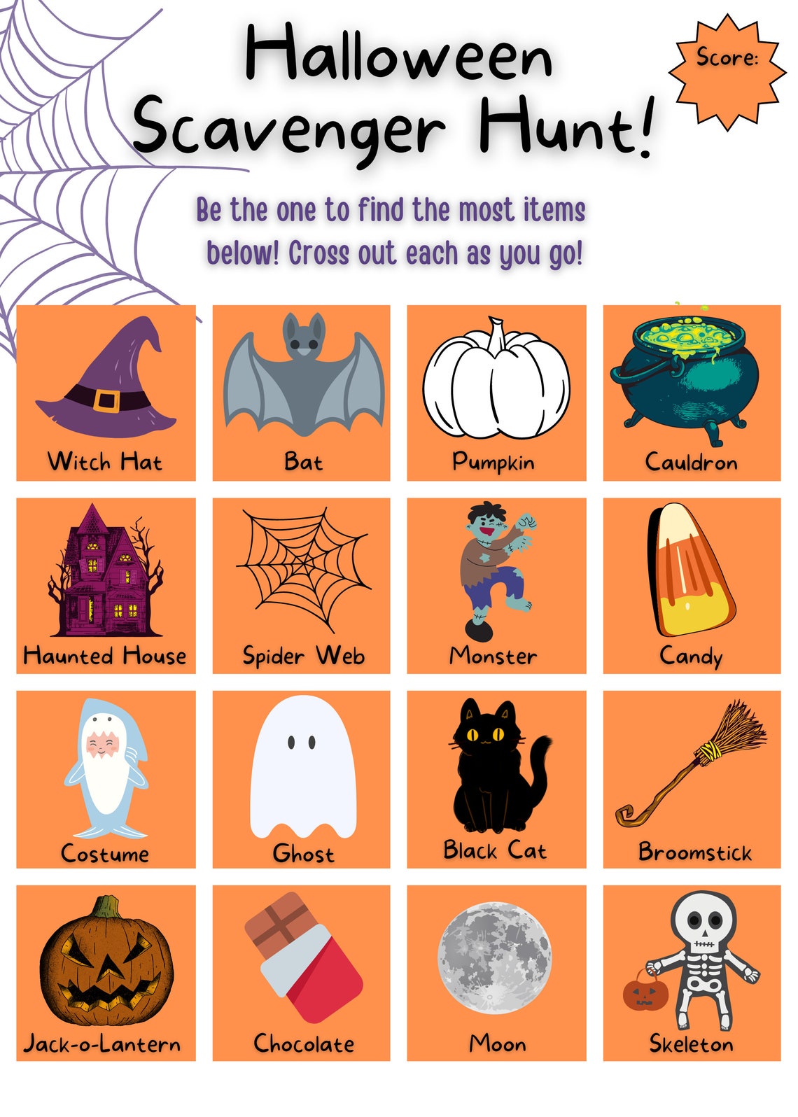 Halloween Games Printable Pair Instant Download, Teacher Tools