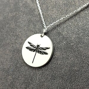 Elegantly Designed Sterling Silver Dragonfly Necklace - Buy Now!