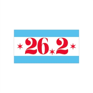 Adesivo paraurti Chicago Marathon 26.2