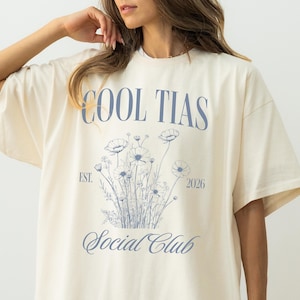 Custom Tia Shirt, Floral Aunts Comfort Color Shirt