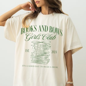 Custom Book Club Shirt, Book Lover Shirt, Bookish Shirt, Girlhood Shirt, Comfort Colors, Gift For Readers, Book Shirt, Personalized Gift