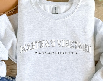Martha's Vineyard Sweatshirt, Martha's Vineyard Crewneck, Martha's Vineyard Bachelorette Shirt, Massachusetts Trip Sweater, Preppy Clothes