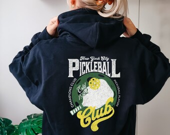 Pickleball Hoodie, Cute Pickleball  Sweatshirt, Vintage Pickleball Hoodie, Pickleball Gift, Retro Hoodie, Girls Gift, Pickleball Apparel