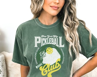 Retro Pickleball Shirt, Pickleball Club Shirt, Pickleball Gift, Pickleball Comfort Colors Shirt, Vintage Style Shirt, Pickleball Accessory