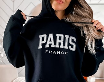 Paris France Hoodie, Paris Sweatshirt, Vacation Hoodie, Vintage Look  Paris Sweatshirt, Bach Trip Shirt, Girls Trip Hoodie, Paris Shirt