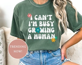Pregnancy Announcement Shirt, Funny Pregnancy Shirt, Comfort Colors Shirt, Cute Mom Shirt, Retro Shirt, Mom Gift, Mothers Day Gift