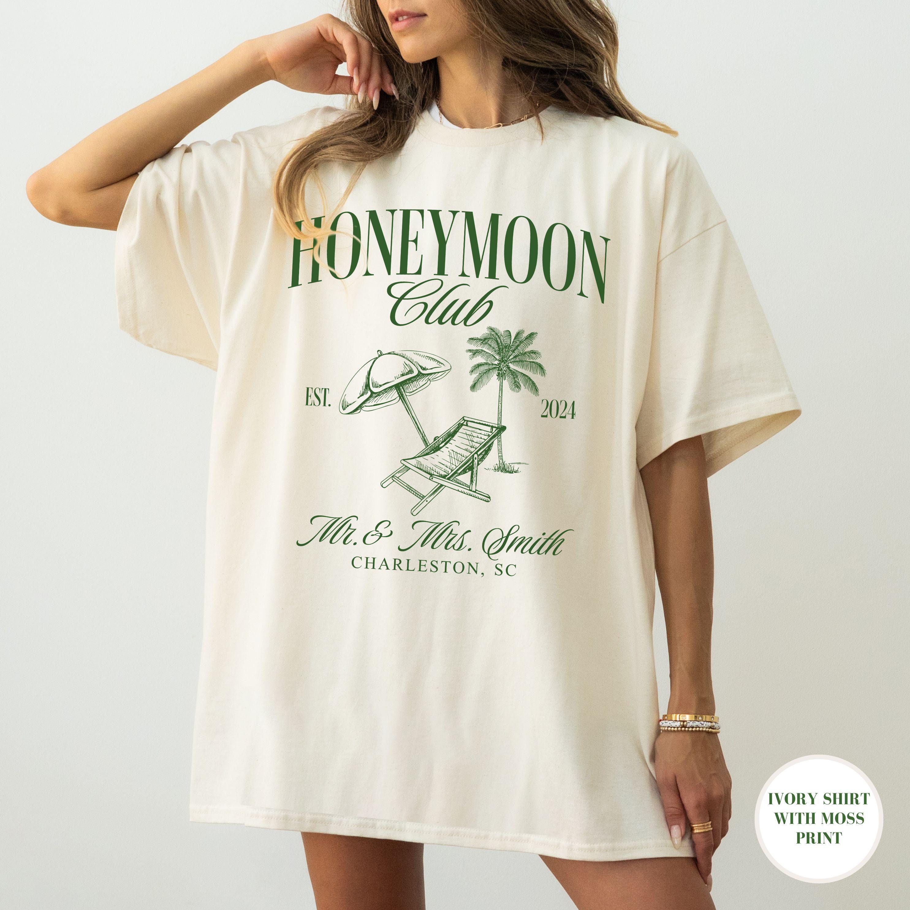 Custom Honeymoon Shirt, Mr and Mrs Shirt, Custom Couples Shirts, Comfort Colors, Just Married Tee, Hubby Wifey Shirt, Honeymoon Club Shirt