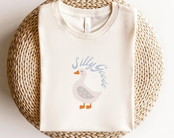 Silly Goose Shirt, Cute Tshirt, Funny Gift Idea, Funny Shirt, Cute Teacher Shirt, Mom Gift, Girls Gift Idea, Trendy Graphic Tee, Sister Gift