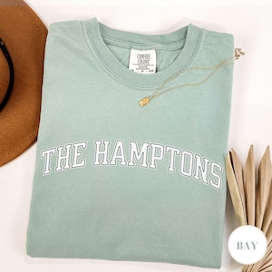 The Hamptons Comfort Colors Shirt, Hamptons Vacation Shirt, The Hamptons Bachelorette Shirts, Oversized Beach Shirt, New England Summer