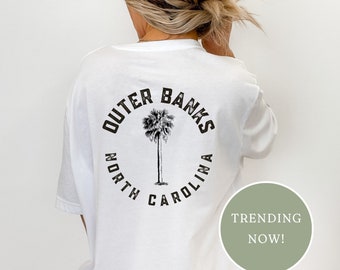 Outer Banks T-Shirt, OBX Shirt, Beach Shirt, Palm Tree T-Shirt, Coastal Shirt, Cute OBX Shirt, North Carolina Shirt