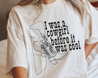 Cowgirl Shirt, Comfort Colors Shirt, Country Concert Tee, Western Graphic Tee for Women, Oversized Shirt, Cute Country Shirts, Cowgirl Shirt