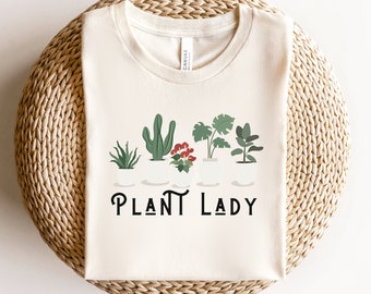 Plant Lady Shirt, Plant Mom Shirt, Plant Lover Gift, Cute Gardening Shirt, Plant Lover Graphic Tee, Retro Gardening Shirt, Boho Shirt