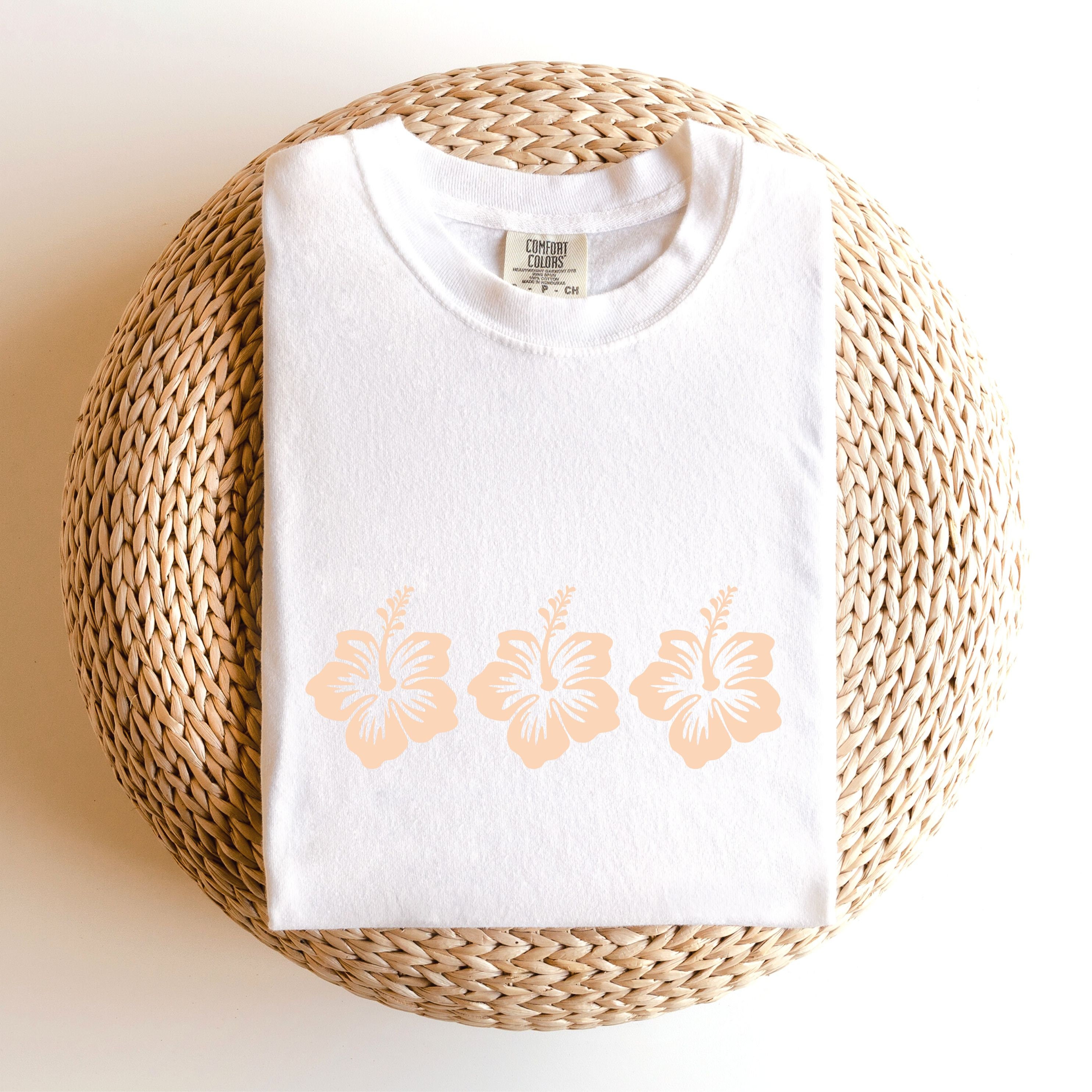 Hibiscus Flower Shirt, Hawaiian Tshirt, Summer Vibes Shirt, Coastal — free download