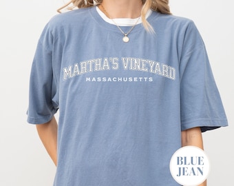 Martha's Vineyard Shirt Comfort Colors, Martha's Vineyard Crewneck, Martha's Vineyard Bachelorette Shirt, Massachusetts Family Trip Shirt