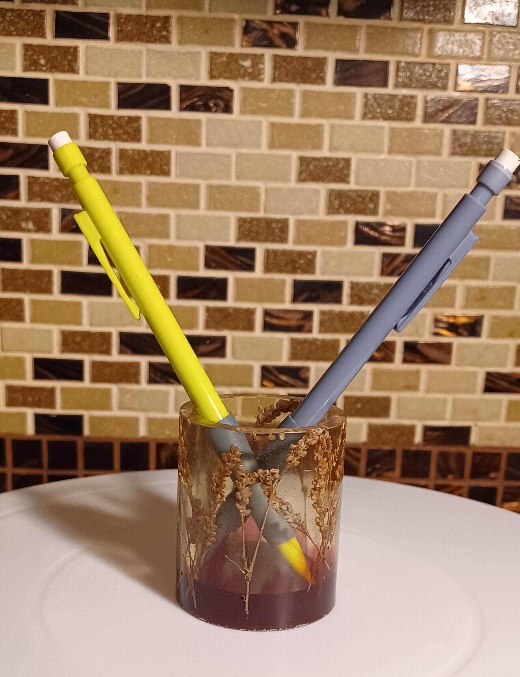 Resin Pen Holder Etsy