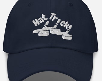 Gorra de papá con truco de hockey, regalo para fanáticos del hockey
