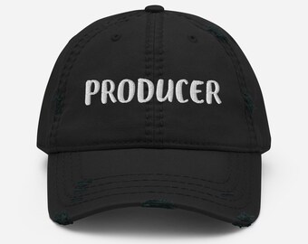 Sombrero de productor, regalo de la industria cinematográfica, sombrero de papá desgastado