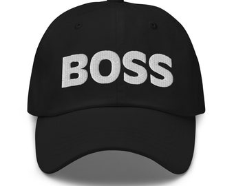 Gorra Boss Dad, gorra de sarga de algodón bordada