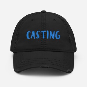 Casting hat, Casting printed on hat, film hat , Distressed Hat , gift for her, gift for him