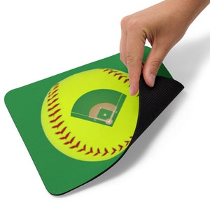 Softball Fastpitch Mouse pad . Keep the game at your fingertips every day. Gift for her