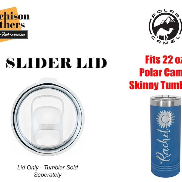 Polar Camel Slider Lid Replacement for 22 oz Skinny Tumbler