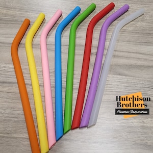 Silicone Straw, Reusable, Multi Color, Tumbler Straw, 2 Sizes, 8 Colors, BPA free, Bendable