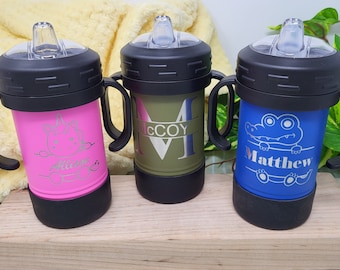 10 oz Laser Engraved Sippy Cup, Polar Camel Tumbler, Powder Coated, Insulated, Baby Bottle, Daycare, Laser Engraved, Gift for Toddlers
