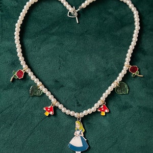 Alice in Wonderland Charm Necklace