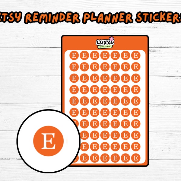 ETSY Icon Label Planner Stickers, Sales Tracker, Etsy Tracker