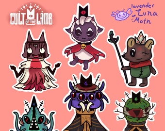 Cult of the Lamb Mini Sticker Sheet! Heretics You'll Love!