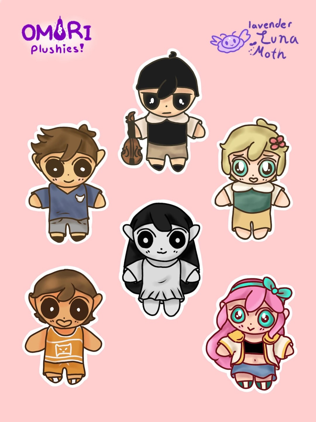 Omori Plush Sticker for Sale by CassidysArt