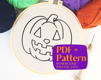 Halloween Punch Needle Pattern, PDF Pattern, Coaster DIY, for beginner, tutorial, Yarn Pattern, Yarn Art, Mug rug DIY, Home decor