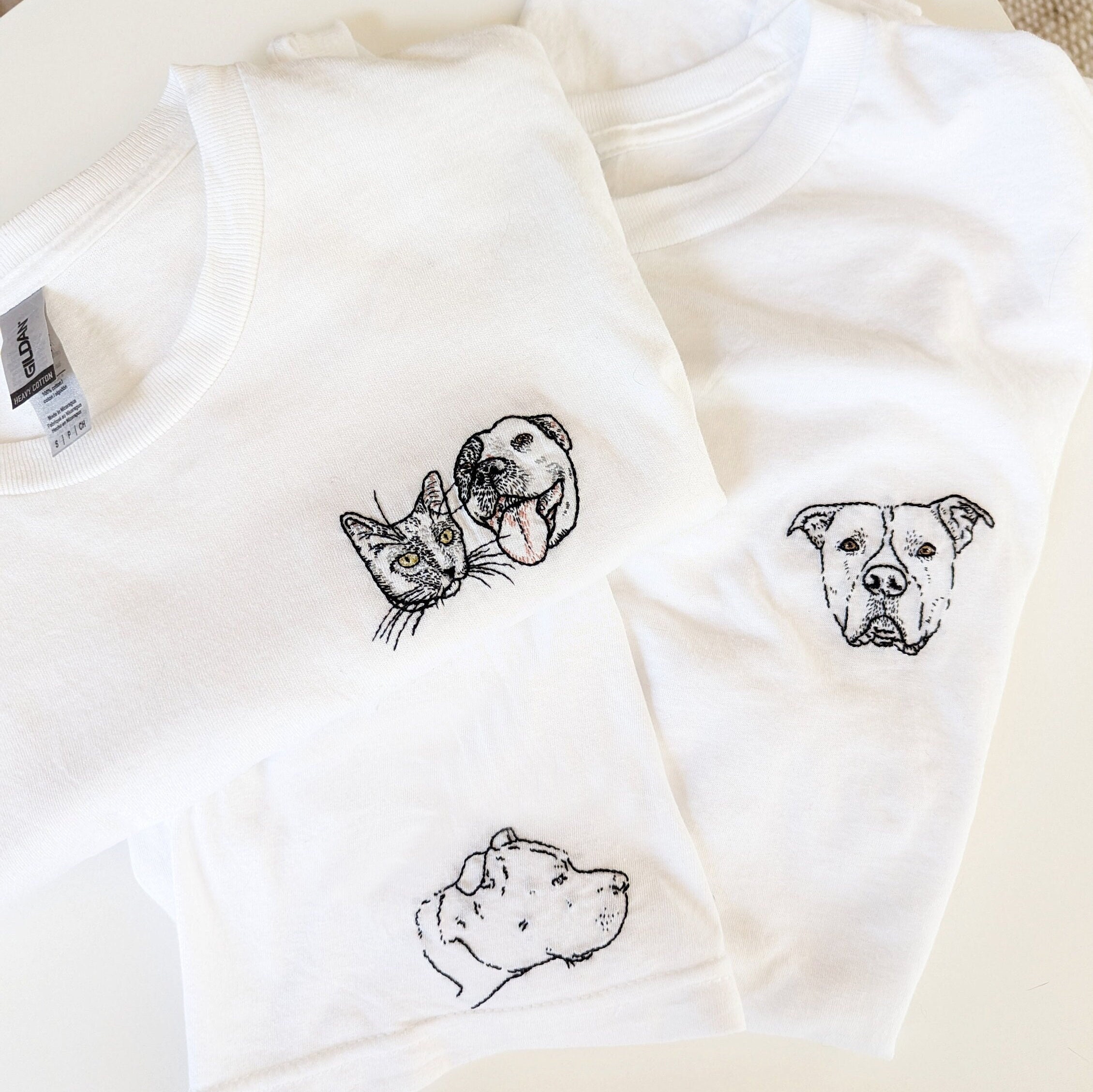 Aventura Pups Designer-Inspired Grrucci Embroidered Dog T-Shirt |  Black / M