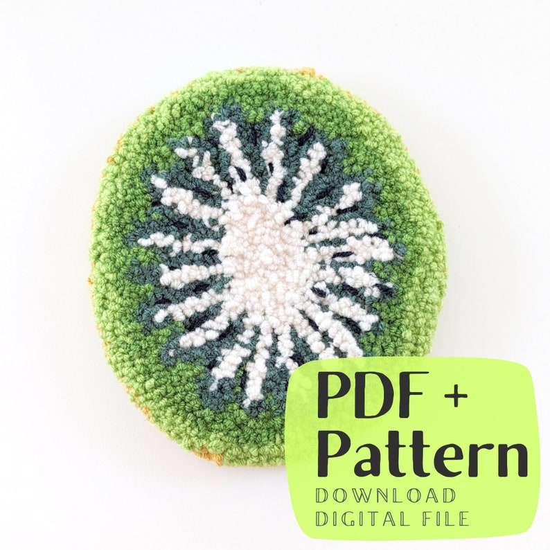 Punch Needle Pattern PDF Pattern Fruit Art Punch Needling Etsy