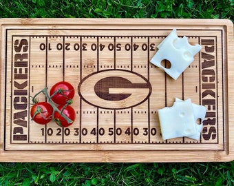 Handmade custom football team I cutting board I charcuterie board I sports l personalized team logo | gifts for him