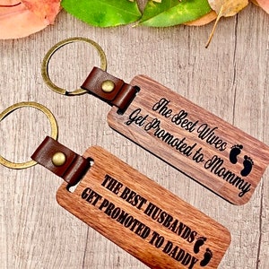 New baby best wife best husband keychain