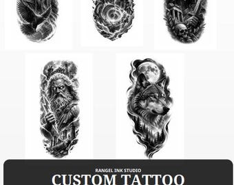 Custom Tattoo Design Prompt Bible, AI Tattoo Design Generator System, Create Any Tattoo Theme, Black and Gray Tattoo Prompt Guide