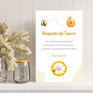 Biene Baby Shower Spiel 6 auf Spanisch / Abeja Juego 6 de Bienvenida de bebe en español