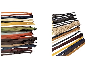 Collection of Nylon/Metal Zippers