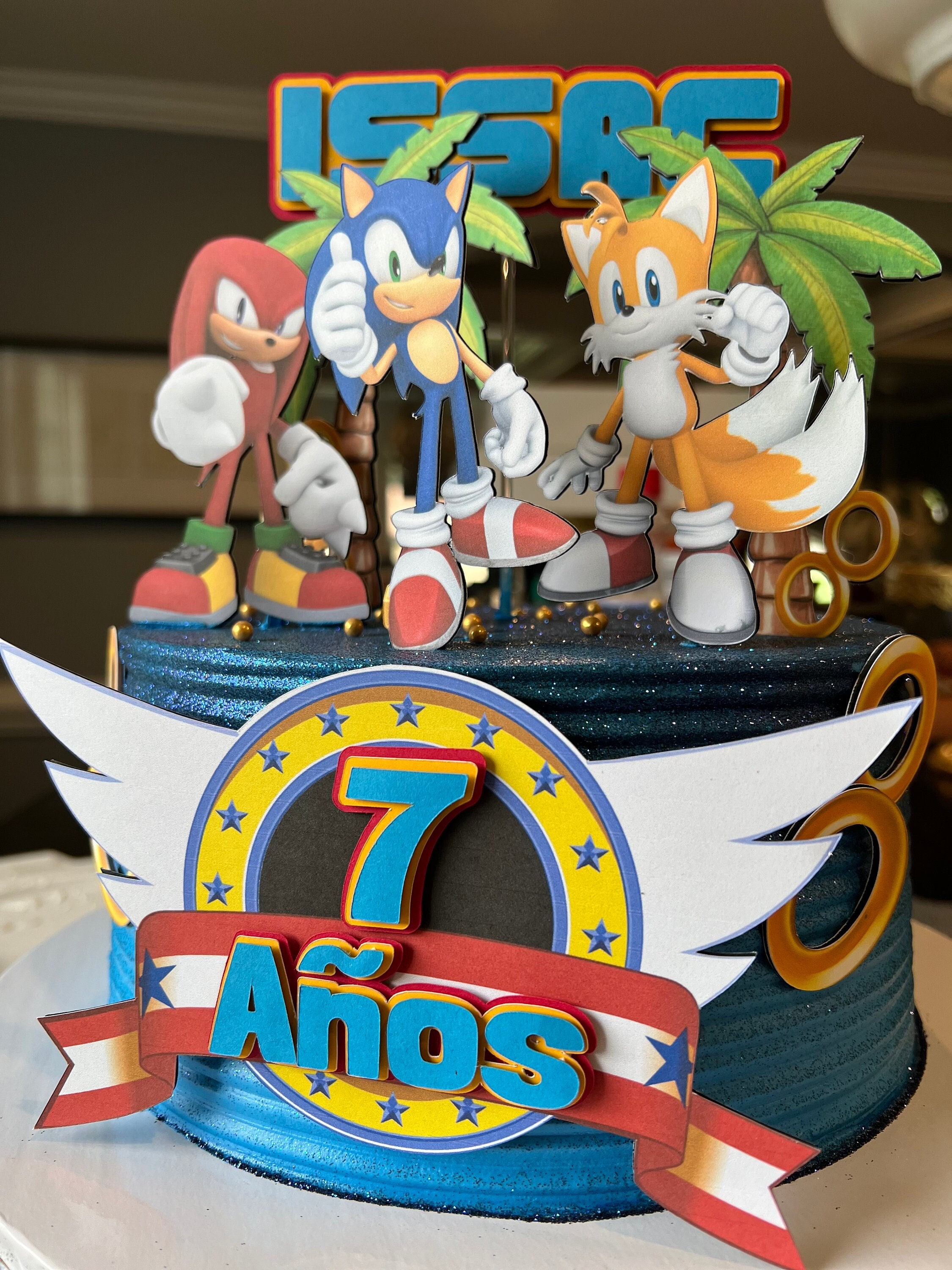 Sonic the Hedgehog Cake Topper Sonic Party Decorations
