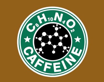 Caffeine Elements Vinyl Sticker