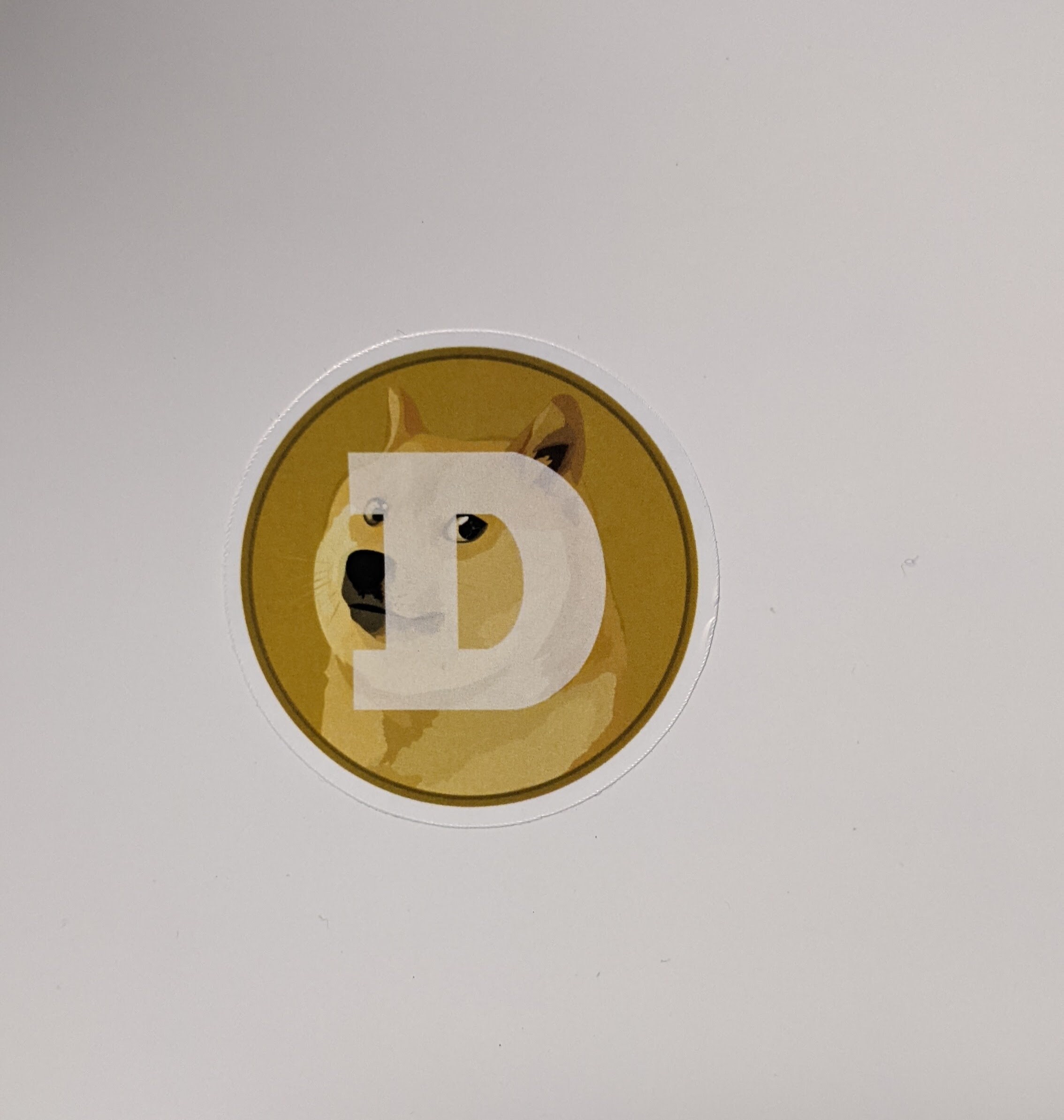 Dogecoin Vinyl Sticker - Etsy