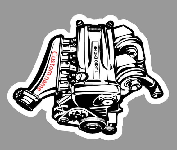 RB26 Engine Personalized Vinyl Sticker - Etsy RB26 Engine Personalized Vinyl Sticker - Etsy