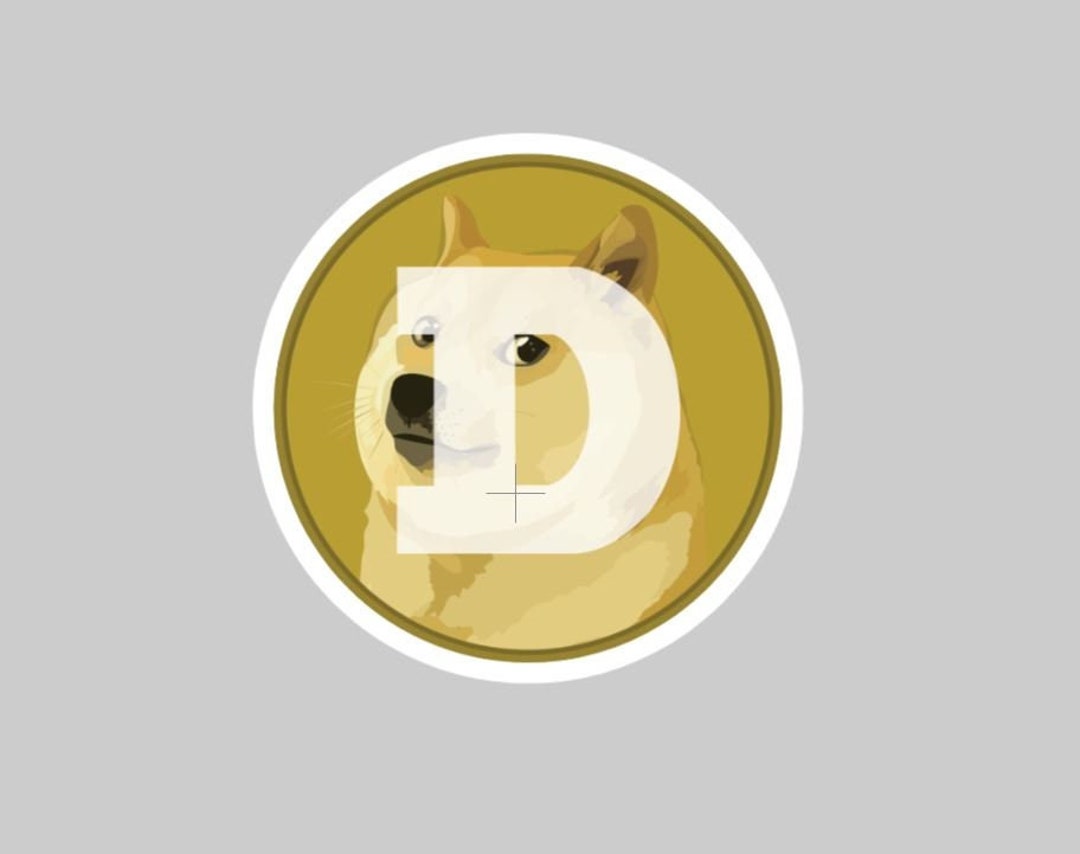 Dogecoin Vinyl Sticker - Etsy
