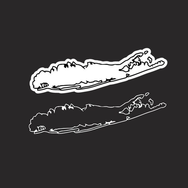 Long Island Outline Vinyl Decal