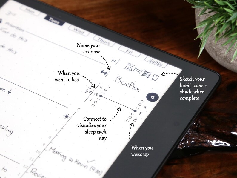 2025 Daily Agenda/planner Template for E Ink Tablets remarkable 2