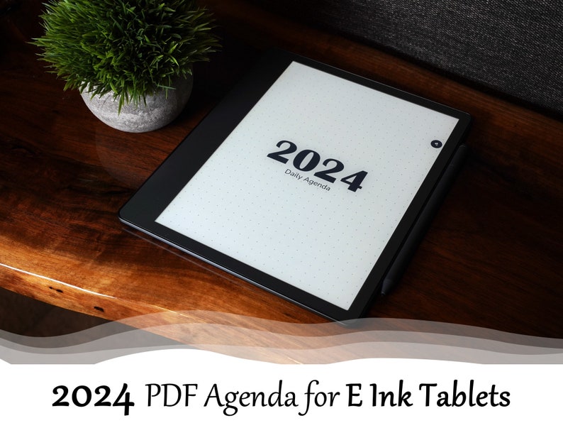 2024 Daily Agenda/planner Template for E Ink Tablets remarkable 2